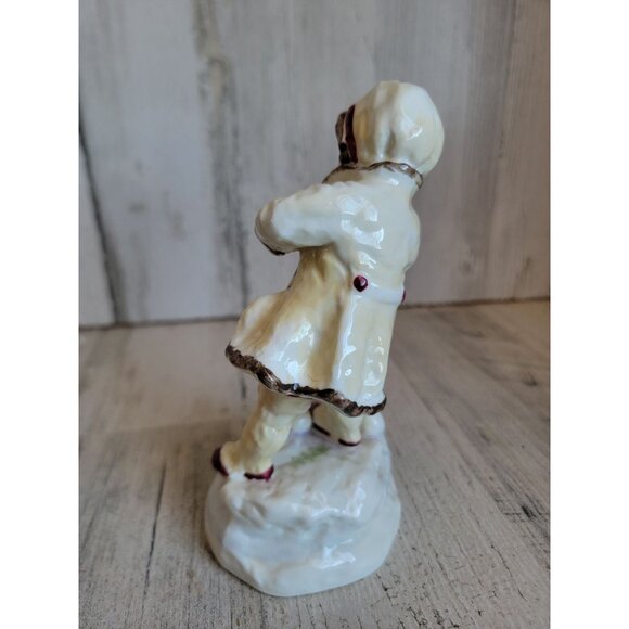 Royal Worcester 3458 December RARE snowball girl xmas figure - Picture 3 of 7